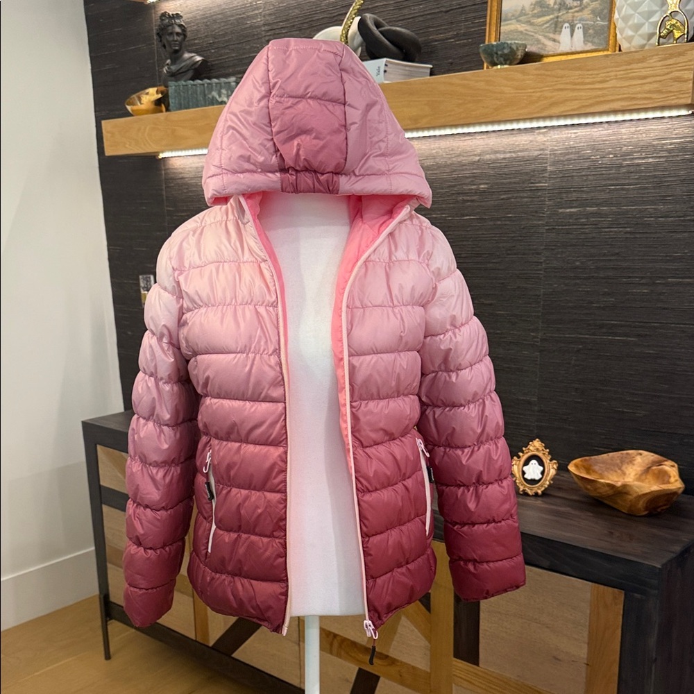 Girls Krumba Pink Gradient Puffer Jacket
